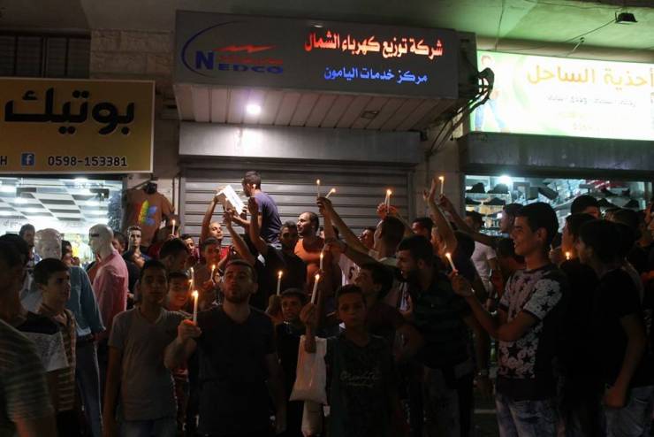 وقفات احتجاجية بسبب تكرار انقطاع الكهرباء في جنين